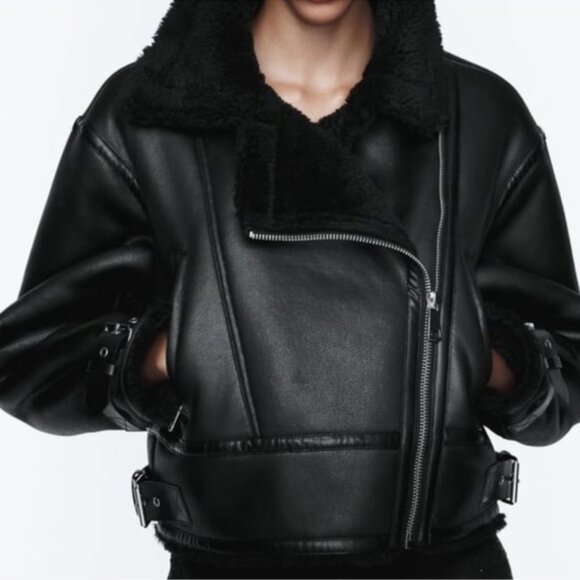 ZARA DOUBLE-SIDED BELTED JACKET - Picture 3 of 16